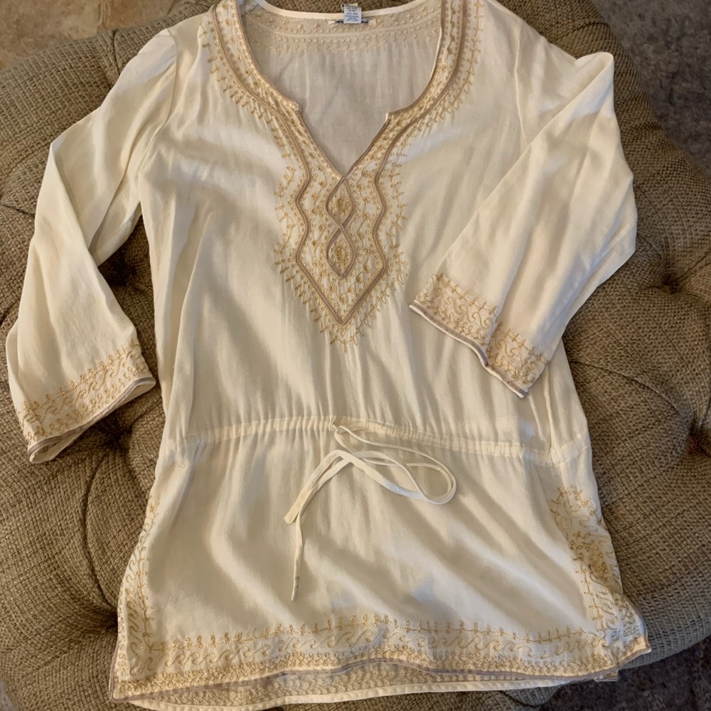 Lucky Brand tunic with gold detail